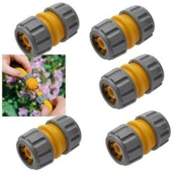 5 X Hozelock Hose Repair Connector Join 2100 12.5mm
