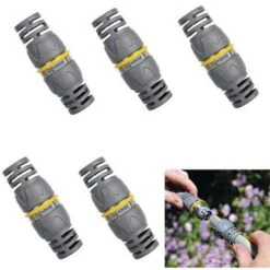 5 X Hozelock 2043 Pro Metal Garden Hose Pipe Repair Connector 1/2 12.5mm