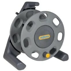 Hozelock 30m Compact Floor Standing Hose Reel 2410 Manual Rewind