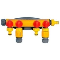 Hozelock 2150 4 Way Tap Connector Garden Watering For Hose Pipe Water Timer