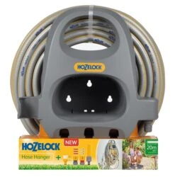 Hozelock 2364 0000 Hose Hanger With 20m Hose & Fitting Set