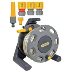 Hozelock 2412 Free Standing Hose Reel With 15m Hose