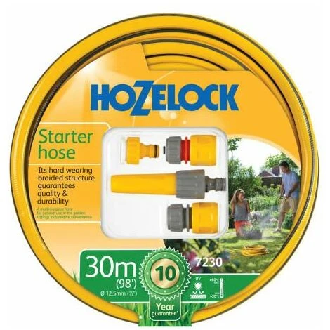 Hozelock Starter Hose Starter Set 30m 12.5mm (1/2in) Diameter 1 Hozelock Starter Hose Starter Set 30m 12.5mm (1/2in) Diameter