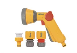 Hozelock 2343 Multi Spray Gun Soft Touch & Fittings Set