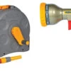 Hozelock Compact 2in1 Reel With 25m Hose 2415 & Hozelock Multi Plus Spray Gun 2691