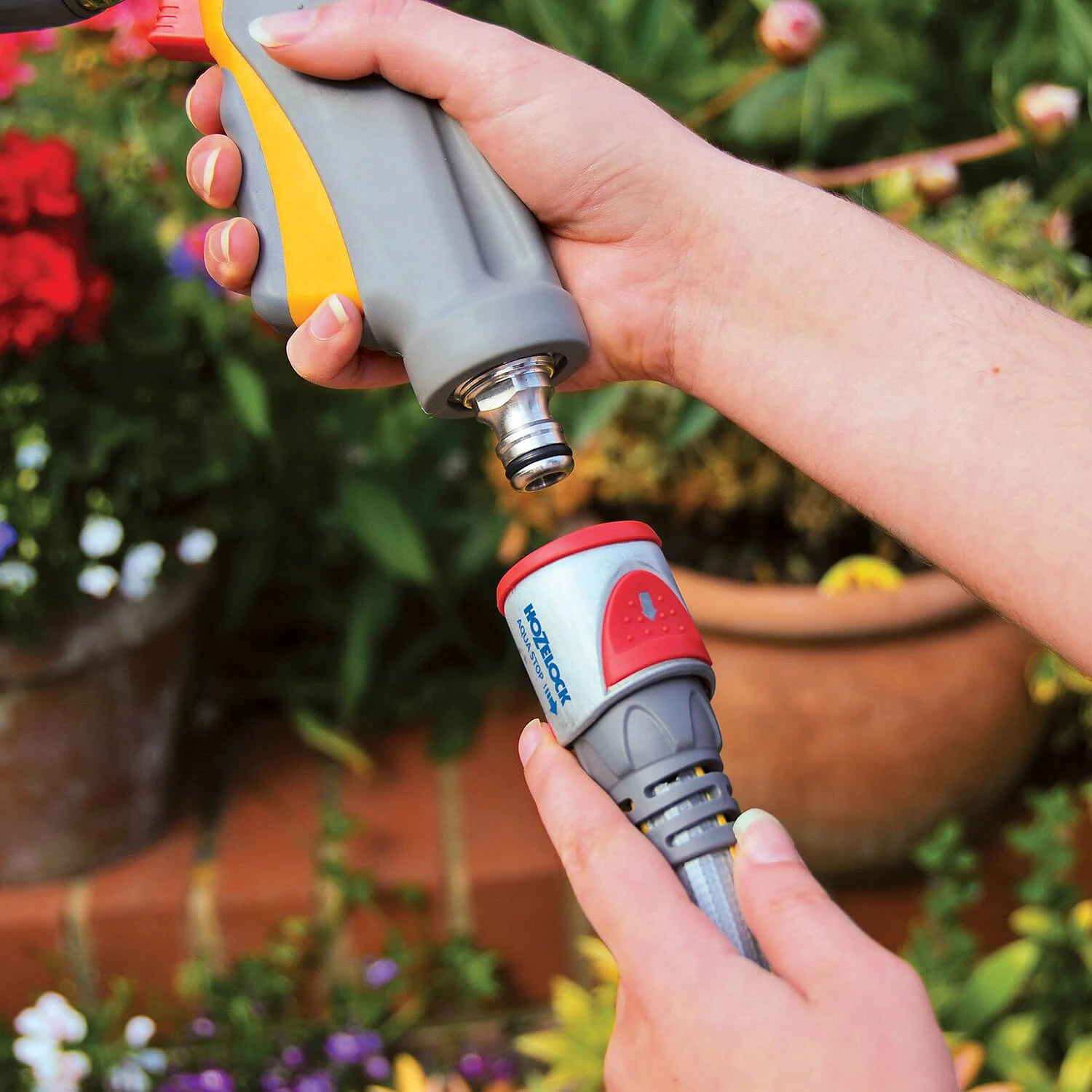 Hozelock Pro Metal Aqua Stop Connector 2 Hozelock Pro Metal Aqua Stop Connector - Image 2